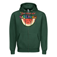 Sports Green summer vibes Zipper Hoodie - JahusDesignShop