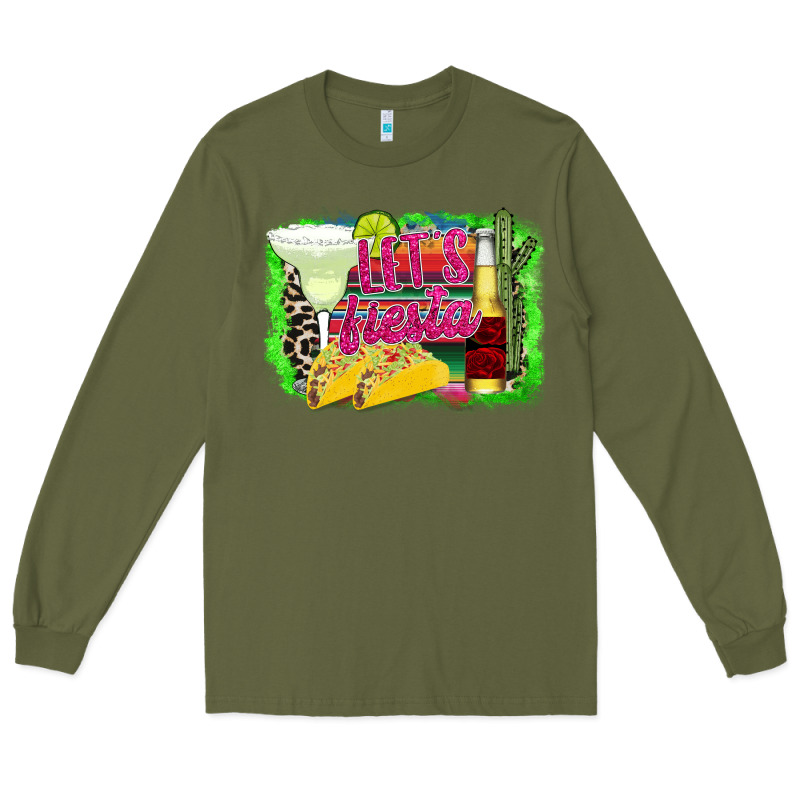 Lets Fiesta Long Sleeve Tee by CowhideDigitalArt | Teevron