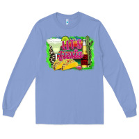 Colony Blue Lets Fiesta Long Sleeve Tee - CowhideDigitalArt