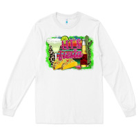White Lets Fiesta Long Sleeve Tee - CowhideDigitalArt