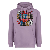 Little Sister Biggest Fan Soccer Heavyweight Hoodie | Teevron
