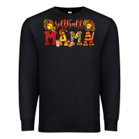 Black softball mama Premium Sweatshirt - Jasminsmagicworld