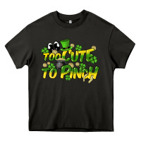 Asphalt Too cute to pinch St. Patrick's Day Heavy Core Tee - HowdyJamesFarm