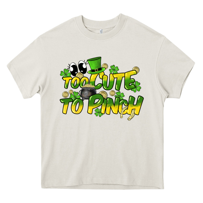 Too Cute To Pinch St. Patrick's Day Heavy Core Tee by HowdyJamesFarm | Teevron