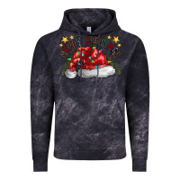 Cloud Black merry Christmas santa Vintage Hoodie - CowhideDigitalArt