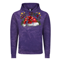 Cloud Purple merry Christmas santa Vintage Hoodie - CowhideDigitalArt