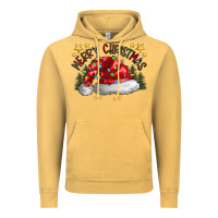 Vintage Mustard merry Christmas santa Vintage Hoodie - CowhideDigitalArt