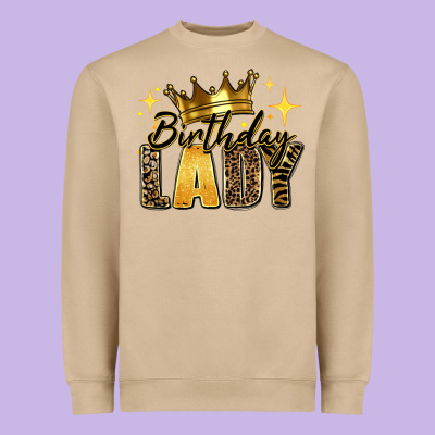 Birthday Lady Heavyweight Sweatshirt Designed By Ranaportraitstore