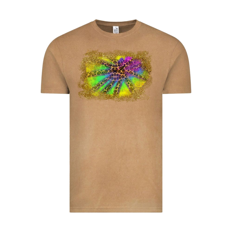 Colorful Glitter Leopard Background Vintage Tee by RanaPortraitStore | Teevron