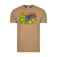 Vintage Coffee colorful glitter leopard background Vintage Tee - RanaPortraitStore