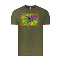 Vintage Olive colorful glitter leopard background Vintage Tee - RanaPortraitStore
