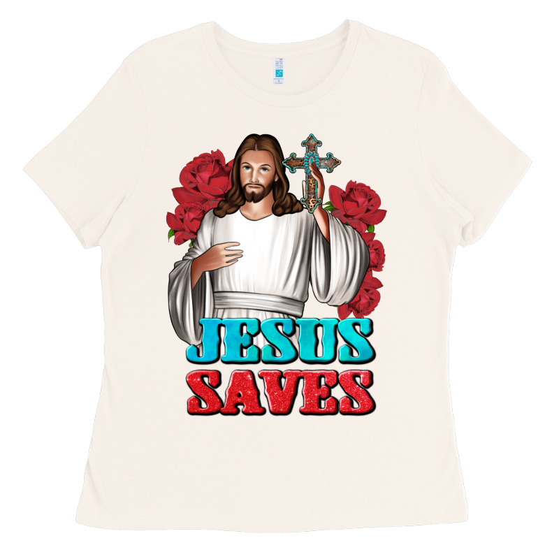 Jesus Saves Ladies Tee by BundleAndBundleShop | Teevron