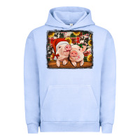 Pigment Grape Ice christmas pigs Urban Hoodie - Jasminsmagicworld