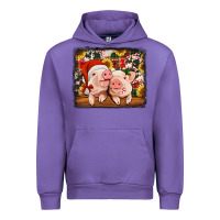 Tulip christmas pigs Urban Hoodie - Jasminsmagicworld