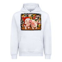 White christmas pigs Urban Hoodie - Jasminsmagicworld
