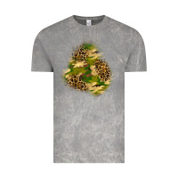 Cloud Rock camouflage and leopard patch  3 Vintage Tee - BundleAndBundleShop