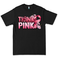 Black Think pink Cancer Awareness Premium Tee - FaDigitalArtStudio