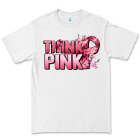 White Think pink Cancer Awareness Premium Tee - FaDigitalArtStudio