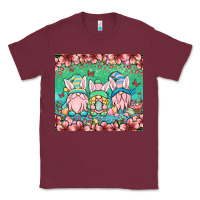 Burgundy Easter gnomes Classic Tee - OliviaCreatesArt