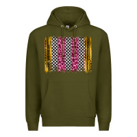 Army Green race leopard brush stroke Premium Hoodie - Artiststas