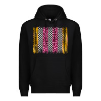 Black race leopard brush stroke Premium Hoodie - Artiststas