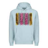 Blue Mist race leopard brush stroke Premium Hoodie - Artiststas