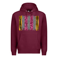 Burgundy race leopard brush stroke Premium Hoodie - Artiststas