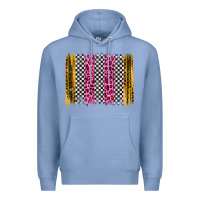 Colony Blue race leopard brush stroke Premium Hoodie - Artiststas