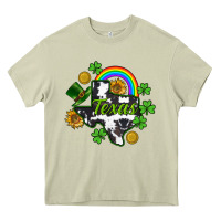 Mossy Texas map St. Patrick's Heavy Core Tee - CowGirlArtShop