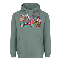 Sage skeleton summer coffee cups Heavyweight Hoodie - Jasminsmagicworld