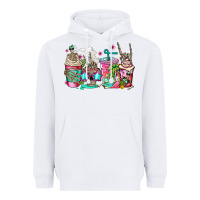 White skeleton summer coffee cups Heavyweight Hoodie - Jasminsmagicworld