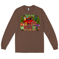 Chestnut it's The Most Wonderful Time of the year Long Sleeve Tee - CowhideDigitalArt