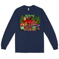 Navy it's The Most Wonderful Time of the year Long Sleeve Tee - CowhideDigitalArt