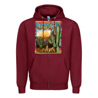 Burgundy desert vibes Zipper Hoodie - JahusDesignShop