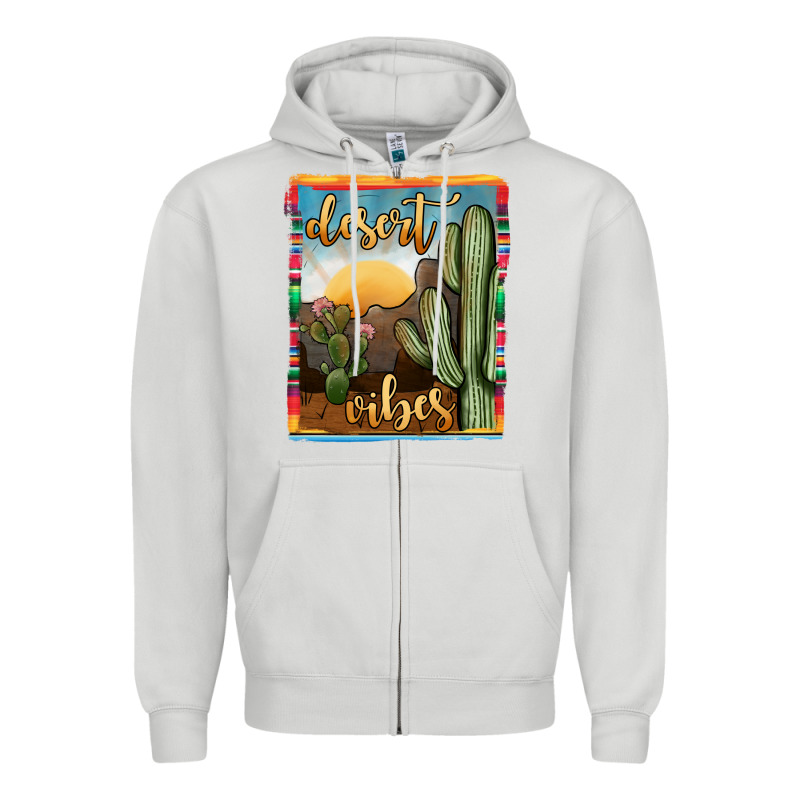 Desert Vibes Zipper Hoodie by JahusDesignShop | Teevron