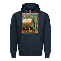 Navy desert vibes Zipper Hoodie - JahusDesignShop