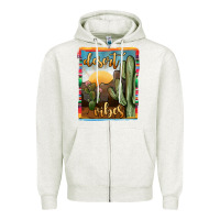 Oatmeal Heather desert vibes Zipper Hoodie - JahusDesignShop