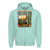 Seafoam desert vibes Zipper Hoodie - JahusDesignShop