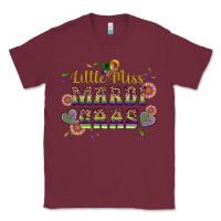 Burgundy little miss mardi gras Classic Tee - Artiststas