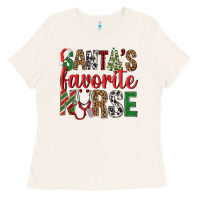 Bone Santa's Favorite Nurse Ladies Tee - BundleAndBundleShop