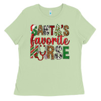 Matcha Santa's Favorite Nurse Ladies Tee - BundleAndBundleShop