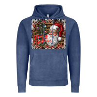 Vintage Denim merry Christmas Vintage Hoodie - CowhideDigitalArt