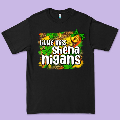 St. Patrick's Little Miss Shenanigans Premium Tee Designed By Oliviacreatesart