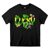 Black Lucky St. Patrick's Day Heavy Core Tee - HowdyJamesFarm