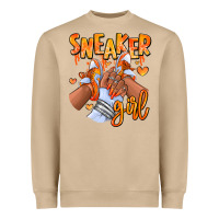 Mushroom orange galaxy sneaker girl afro woman Heavyweight Sweatshirt - RanaPortraitStore