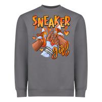 Storm orange galaxy sneaker girl afro woman Heavyweight Sweatshirt - RanaPortraitStore