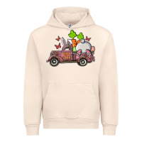 Sandshell happy easter pink truck with bunny Urban Hoodie - RanaPortraitStore