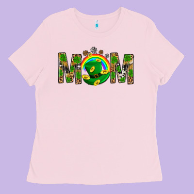 Western Mom With Shamrocks Ladies Tee Designed By Bundleandbundleshop
