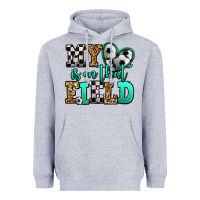 Heather Grey my heart is on that field soccer Heavyweight Hoodie - Jasminsmagicworld