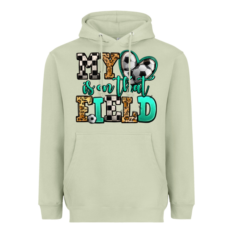 My Heart Is On That Field Soccer Heavyweight Hoodie by Jasminsmagicworld | Teevron